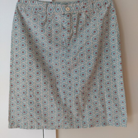 Vintage Cotton Ginny Skirt Size 7 29"W Retro Dot Flower Made in Hong Kong - Picture 9 of 14